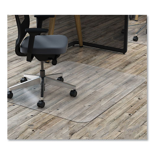 Image of deflecto® EconoMat All Day Use Chair Mat for Hard Floors, Rolled Packed, 45 x 53, Clear