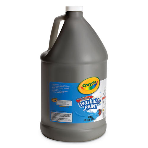 Image of Crayola® Washable Paint, Black, 1 Gal Bottle