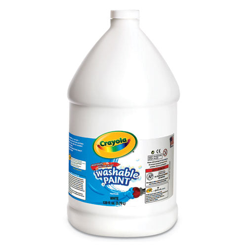 Image of Crayola® Washable Paint, White, 1 Gal Bottle