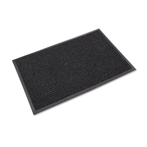 Image of Crown Super-Soaker Wiper Mat With Gripper Bottom, Polypropylene, 36 X 120, Charcoal