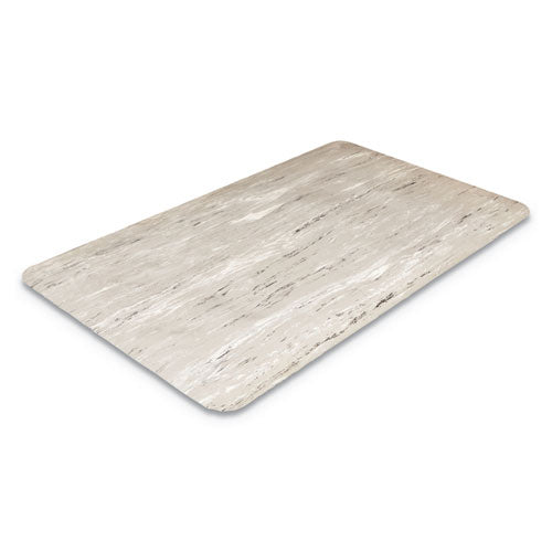 Image of Crown Cushion-Step Marbleized Rubber Mat, 36 x 72, Gray