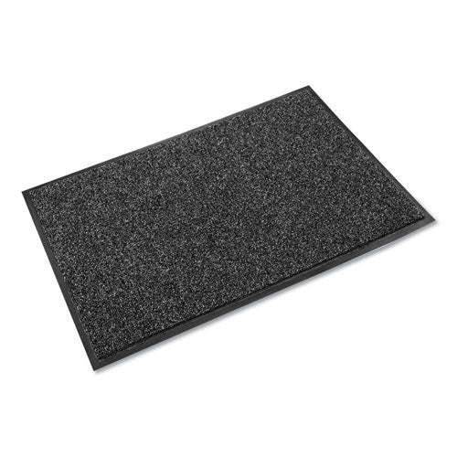 Image of Crown Cross-Over Indoor/outdoor Wiper/scraper Mat, Olefin/poly, 48 X 72, Gray