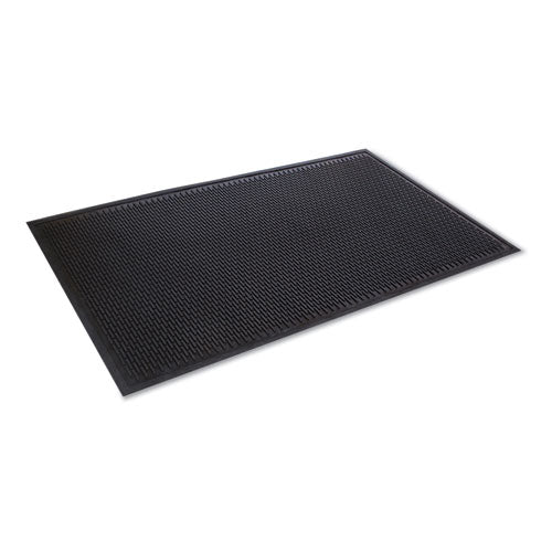 Image of Crown Crown-Tred Indoor/Outdoor Scraper Mat, Rubber, 35.5 x 59.5, Black