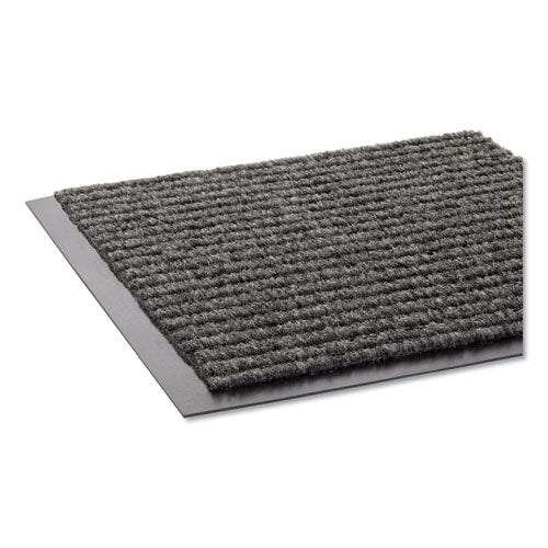 Image of Crown Needle Rib Wipe And Scrape Mat, Polypropylene, 48 X 72, Gray
