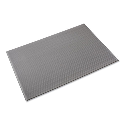 Image of Crown Ribbed Anti-Fatigue Mat, Vinyl, 27 X 36, Gray