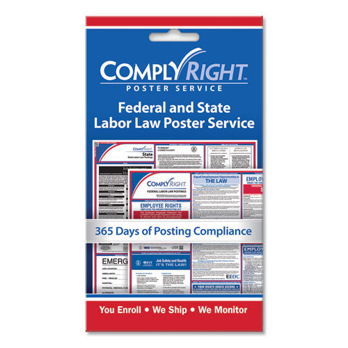 Image of ComplyRight® Labor Law Poster Service, "State/Federal Labor Law", 4 x 7