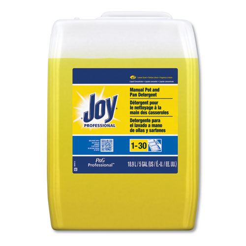 Image of Joy® Dishwashing Liquid, Lemon Scent, 5 gal Cube