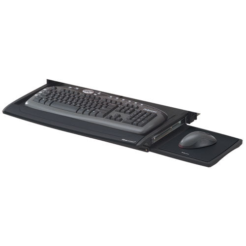 Image of Fellowes® Deluxe Keyboard Drawer, 20.5w X 11.13d, Black