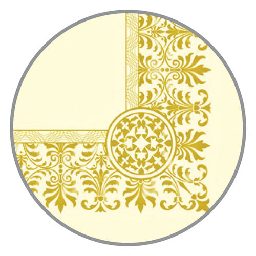 Image of Southworth® Premium Certificates, 8.5 X 11, Ivory/gold With Fleur Gold Foil Border, 15/pack