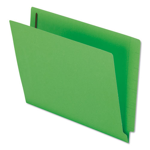 Image of Pendaflex® Colored Reinforced End Tab Fastener Folders, 0.75" Expansion, 2 Fasteners, Letter Size, Green Exterior, 50/Box