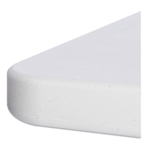 Image of Alera® Resin Rectangular Folding Table, Square Edge, 96w X 30d X 29h, Platinum