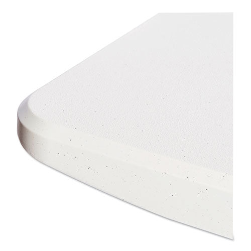 Image of Alera® Resin Rectangular Folding Table, Square Edge, 72w X 30d X 29h, Platinum