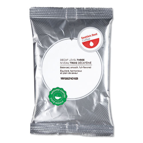 Image of Seattle's Best Premeasured Coffee Packs, Decaf Portside Blend, 2 Oz Packet, 18/box