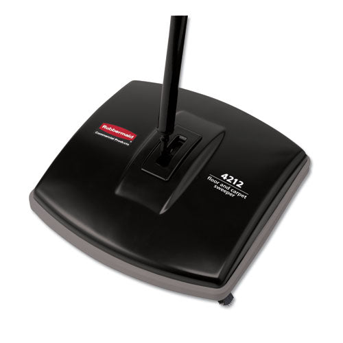 Image of Rubbermaid® Commercial Floor And Carpet Sweeper, 44" Handle, Black/gray