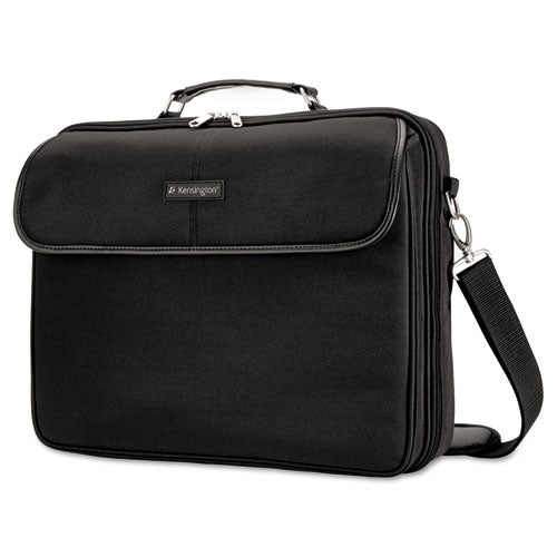 Image of Kensington® Simply Portable 30 Laptop Case, Fits Devices Up to 15.6", Polyester, 15.75 x 3 x 13.5, Black