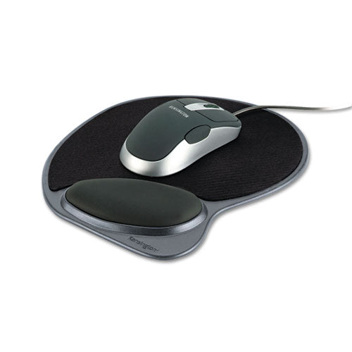 Image of Kensington® Memory Foam Mouse Pad Wrist Pillow, 10 x 9.87, Black