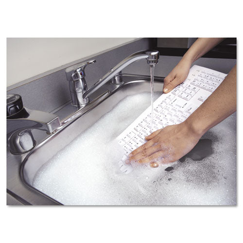 Image of Kensington® Pro Fit Usb Washable Keyboard, 104 Keys, White
