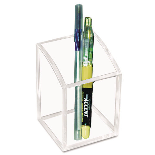 Image of Kantek Acrylic Pencil Cup, 2.8 x 2.8 x 4, Clear