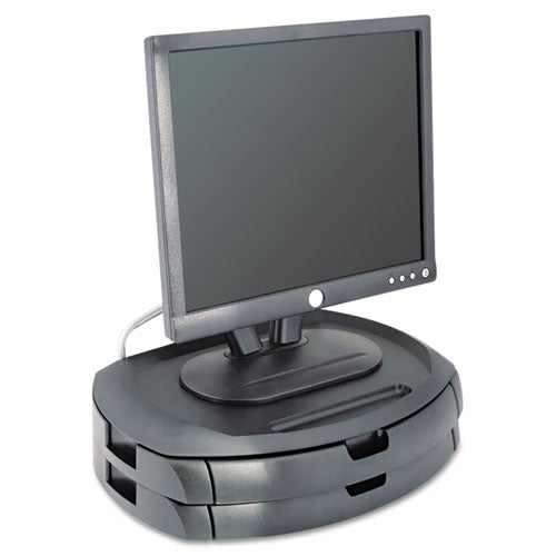 Image of Kantek Lcd Monitor Stand, 18" X 12.5" X 5", Black, Supports 35 Lbs