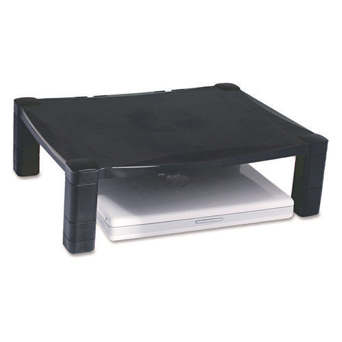 Image of Kantek Single-Level Monitor Stand, 17" X 13.25" X 3" To 6.5", Black, Supports 50 Lbs