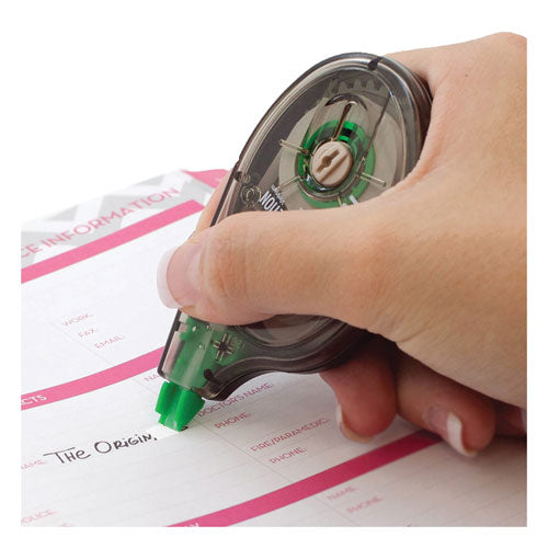 Image of Tombow® MONO Correction Tape, Non-Refillable, Gray/Clear Applicator, 0.17" x 394", White Tape