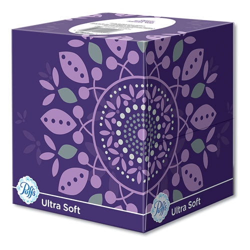 Image of Puffs® Ultra Soft Facial Tissue, 2-Ply, White, 56 Sheets/box, 4 Boxes/pack
