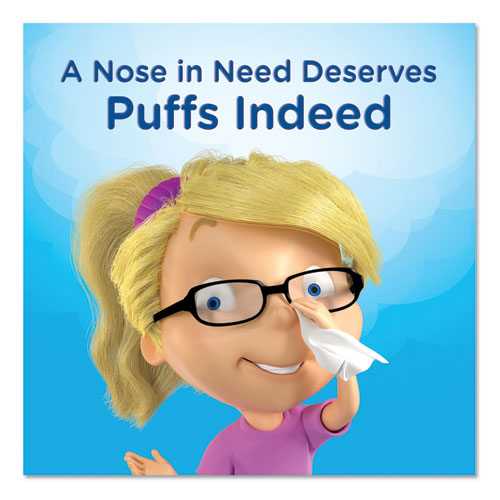 Image of Puffs® Ultra Soft Facial Tissue, 2-Ply, White, 56 Sheets/box, 4 Boxes/pack, 6 Packs/carton