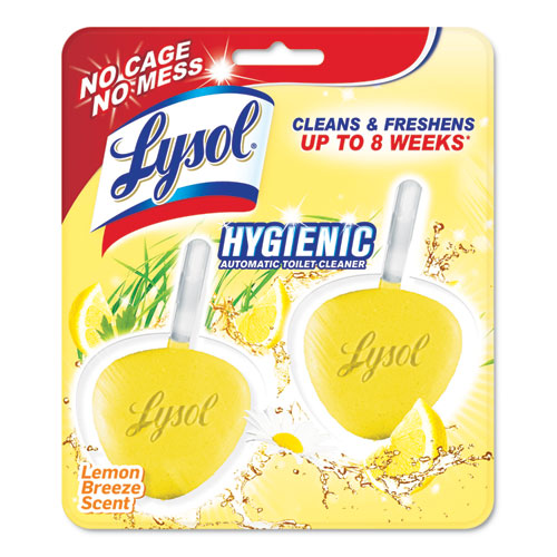 Image of LYSOL® Brand Hygienic Automatic Toilet Bowl Cleaner, Lemon Breeze, 2/pack