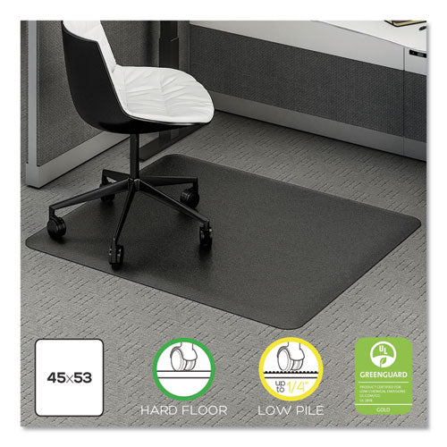 Image of deflecto® Ergonomic Sit Stand Mat, 53 X 45, Black