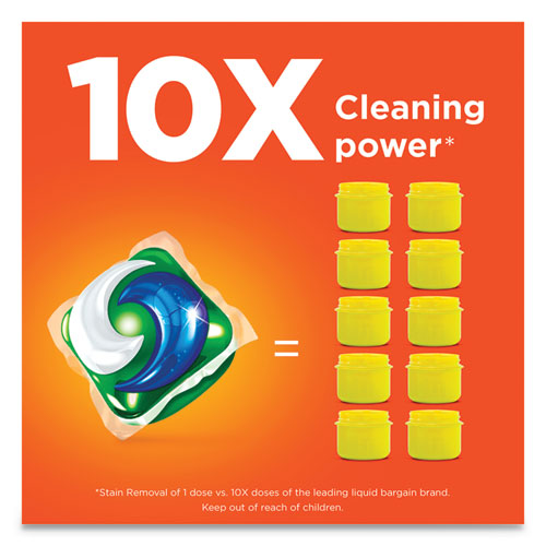 Image of Tide® Pods, HE Compatible, Laundry Detergent, Spring Meadow, 35/Pack, 4 Packs/Carton