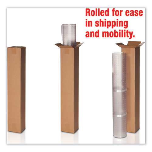 Image of deflecto® Economat Occasional Use Chair Mat, Low Pile Carpet, Roll, 46 X 60, Rectangle, Clear