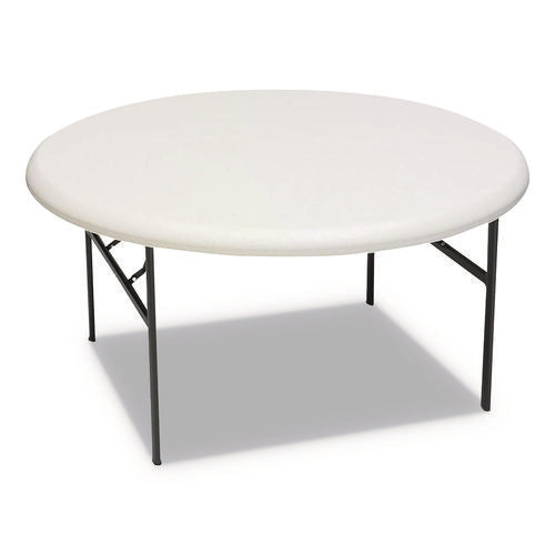 Image of Iceberg IndestrucTable Classic Folding Table, Round, 60" x 29", Platinum
