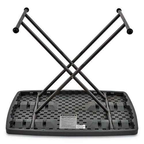 Image of Iceberg IndestrucTable Classic Personal Folding Table, 30" x 20" x 25" to 28", Charcoal