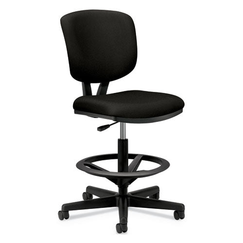 Image of HON® Volt Series Adjustable Task Stool, Supports Up To 275 Lb, 22.88" To 32.38" Seat Height, Black