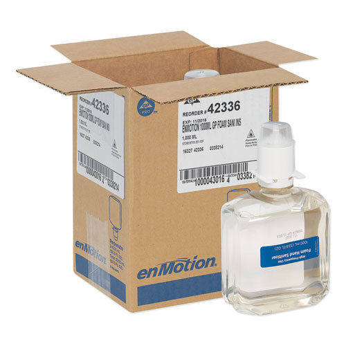 Image of Georgia Pacific® Professional Gp Enmotion High-Frequency-Use Foam Sanitizer Dispenser Refill, Fragrance-Free, 1,000 Ml, Fragrance-Free, 2/carton