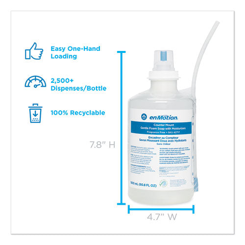 Image of Georgia Pacific® Professional Gp Enmotion Counter Mount Foam Soap Refill, Fragrance-Free, 1,800 Ml, 2/carton