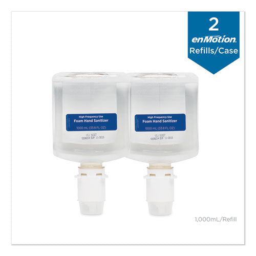 Image of Georgia Pacific® Professional Gp Enmotion High-Frequency-Use Foam Sanitizer Dispenser Refill, Fragrance-Free, 1,000 Ml, Fragrance-Free, 2/carton