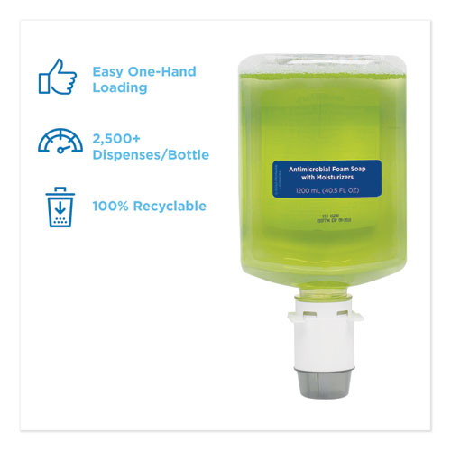 Image of Georgia Pacific® Professional GP enMotion Automated Touchless Antimicrobial Foam Soap Refill, Tranquil Aloe, 1,200 mL Bottle, 2/Carton