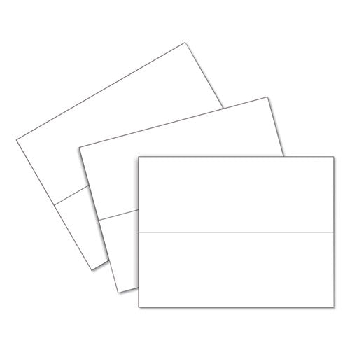 Image of C-Line® Scored Tent Cards, 4.25 X 11, White,1 Card/sheet, 50 Sheets/box