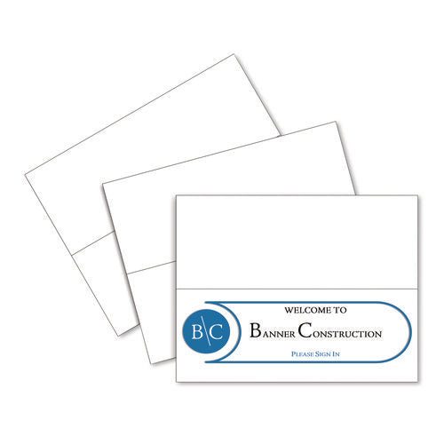Image of C-Line® Scored Tent Cards, 4.25 X 11, White,1 Card/sheet, 50 Sheets/box