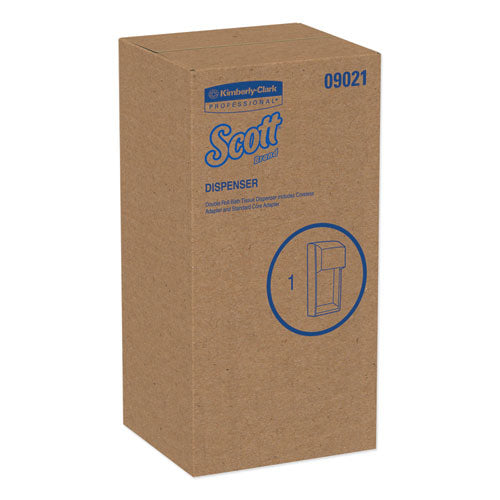 Image of Scott® Essential SRB Tissue Dispenser, 6 x 6.6 x 13.6, Transparent Smoke