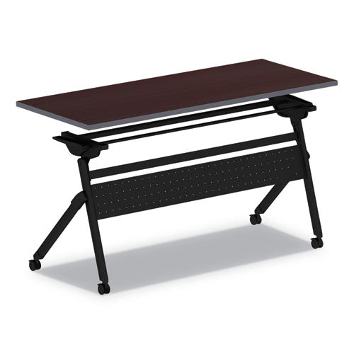 Image of Alera® Flip And Nest Table Base, 55.88w X 23.63d X 28.5h, Black