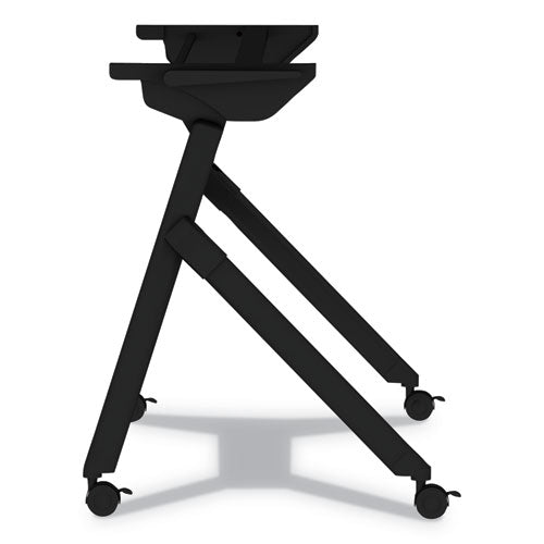 Image of Alera® Flip And Nest Table Base, 55.88w X 23.63d X 28.5h, Black