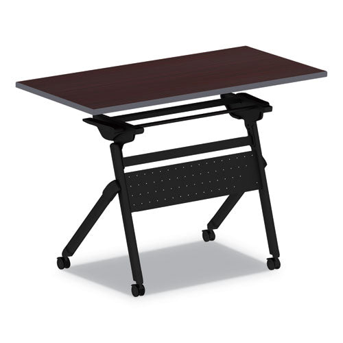 Image of Alera® Flip And Nest Table Base, 32.25w X 23.63d X 28.5h, Black