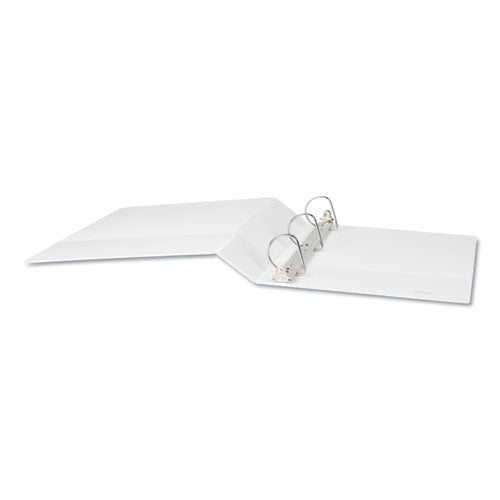 Image of Universal® Slant D-Ring View Binder, 3 Rings, 2" Capacity, 11 x 8.5, White