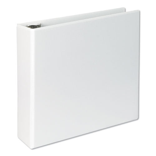 Image of Universal® Slant D-Ring View Binder, 3 Rings, 3" Capacity, 11 x 8.5, White