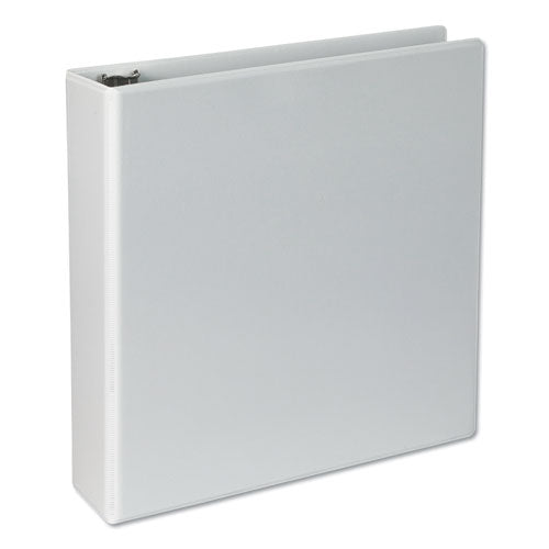 Image of Universal® Slant D-Ring View Binder, 3 Rings, 2" Capacity, 11 x 8.5, White, 4/Pack