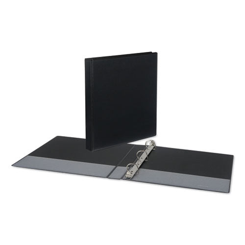 Image of Universal® Slant D-Ring View Binder, 3 Rings, 1" Capacity, 11 x 8.5, Black