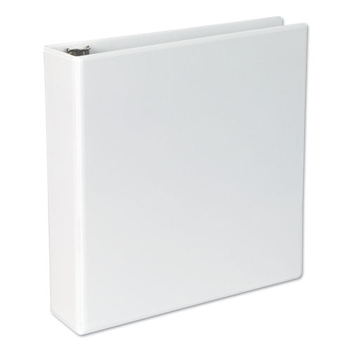 Image of Universal® Slant D-Ring View Binder, 3 Rings, 2" Capacity, 11 x 8.5, White