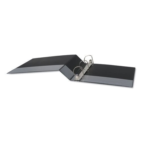 Image of Universal® Slant D-Ring View Binder, 3 Rings, 2" Capacity, 11 x 8.5, Black